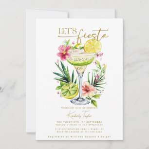 Margarita Fiesta Floral Let's Fiesta Brautparty Einladung