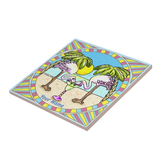 Margarita Flamingo Fliese (Seite)