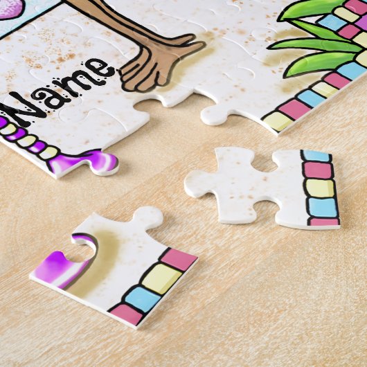 Margarita Flamingos Jigsaw Puzzle (Seite)