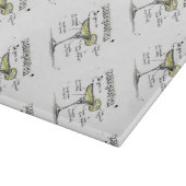 Margarita-Getränk-Rezept-Entwurf Schneidebrett (Ecke)