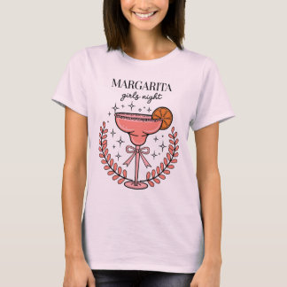 Margarita Girls Night Out Fun Rosa T-Shirt