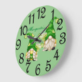 Margarita Gnomes Große Wanduhr (Winkel)