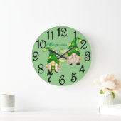 Margarita Gnomes Große Wanduhr (Zuhause)