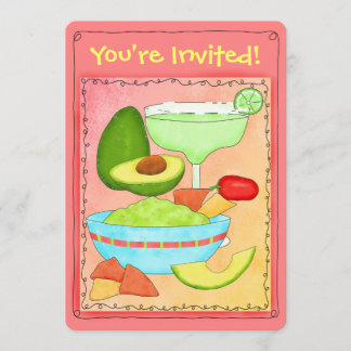 Margarita Guacamole 40. Geburtstags-Party Einladung