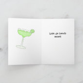 Margarita Guacamole Girlfriends Freundschaft Karte (Innenseite)