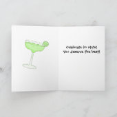 Margarita Guacamole Glückwunsch Celebrate Karte (Innenseite)