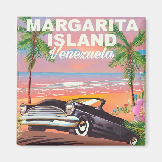 Margarita Island - Venezuela Reiseplakat Magnet (Vorne)