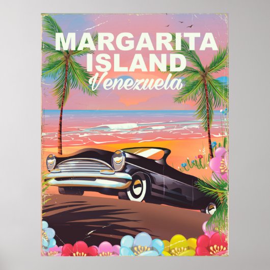 Margarita Island - Venezuela Reiseplakat Poster (Vorne)