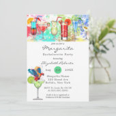 Margarita Junggeselinnen-Abschied Einladung (Stehend Vorderseite)