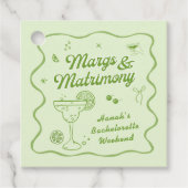 Margarita Junggeselinnen-Abschied Geschenkanhänger (Vorderseite)