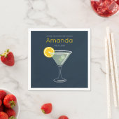 Margarita Junggeselinnen-Abschied Willkommen Serviette (Beispiel)