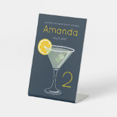 Margarita Junggeselinnen-Abschied Willkommen Sockelschild (Vorderseite)