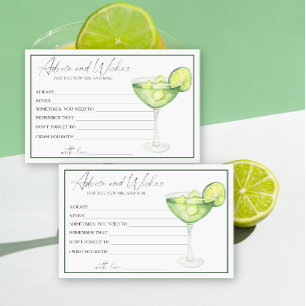 Margarita-Junggesellinnen-Abschied-Ratschläge und  Briefpapier
