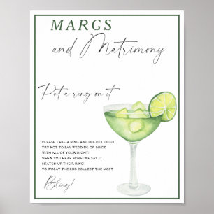 Margarita-Junggesellinnenabschied-Party Spiel "Set Poster