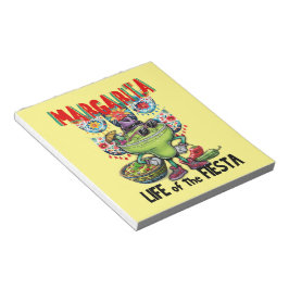 Margarita, Leben des Party, Mexiko Cocktail Notizblock