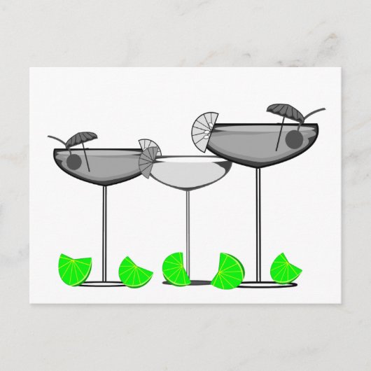 Margarita Liebhaber von Limes T - Shirt und Gesche Postkarte (Vorderseite)