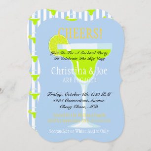 Margarita & Limes Fiesta Bridal Cocktail Party Einladung