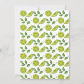 Margarita | LIMON | Tropisches Brautparty Einladung (Rückseite)