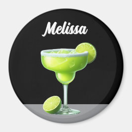 Margarita Mama Custom Round Magnet