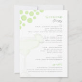 Margarita Margs and Matrimone Bachelorette Einladu Einladung (Rückseite)