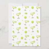 Margarita Margs & Matrimone Cocktail Bachelorette Einladung (Rückseite)