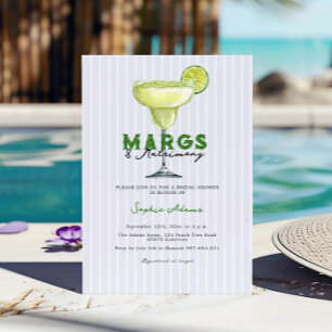 Margarita Margs & Matrimony Coctail Bridal Dusche Einladung