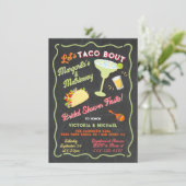 Margarita Matrimony Mexican Fiesta Brautparty Einladung (Stehend Vorderseite)