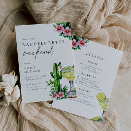 Margarita Mexican Bachelorette Weekend Einladung
