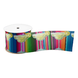 Margarita Mexican Blanket Fiesta Streifen Serape Satinband