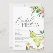 Margarita Mexican Fiesta Brautparty Einladung (Vorderseite)