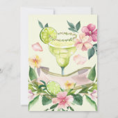 Margarita Mexican Fiesta Brautparty Einladung (Rückseite)