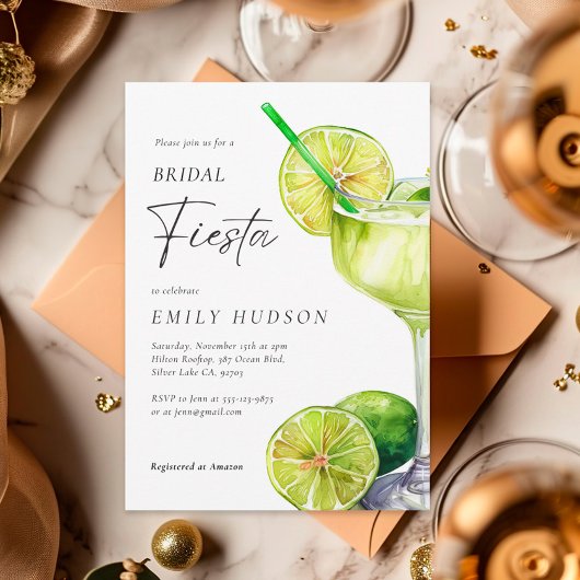 Margarita Mexican Fiesta Brautparty Einladung
