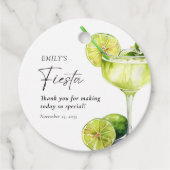 Margarita Mexican Fiesta Brautparty Geschenkanhänger (Vorderseite)