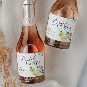 Margarita Mexican Fiesta Brautparty Schaumweinetikett