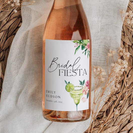 Margarita Mexican Fiesta Brautparty Weinetikett