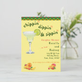Margarita Mexican Fiesta Paare Dusche Einladung (Stehend Vorderseite)