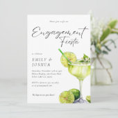 Margarita Mexikanische Verlobung Fiesta Einladung (Stehend Vorderseite)