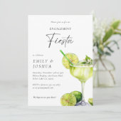 Margarita Mexikanische Verlobung Fiesta Einladung (Stehend Vorderseite)