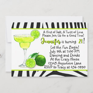 Margarita Milestone Geburtstagsparty Einladungen