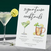 Margarita Moskau Mule Signature Cocktails Menü Sockelschild