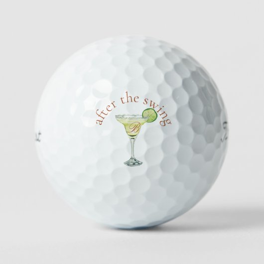 Margarita nach dem Swing Monogramm Titleist Pro VI Golfball (Vorderseite)