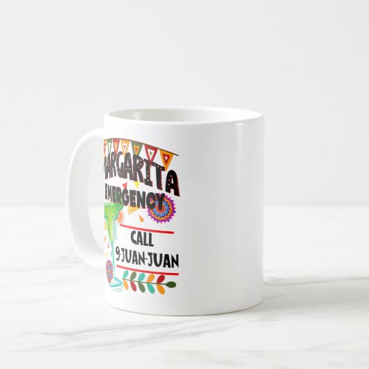 Margarita Notruf 9 Juan Juan Juan Kaffeetasse (Vorderseite Links)
