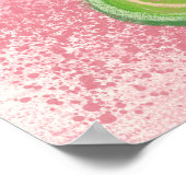 Margarita on Pink Poster Mauer Kunst (Ecke)