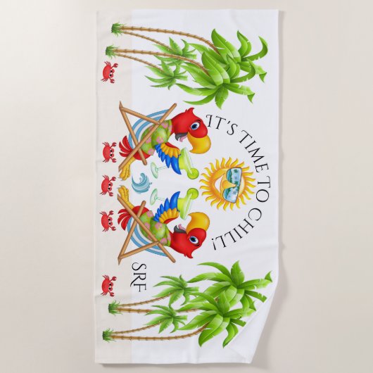 Margarita Parrot Strandtuch (Vorderseite)