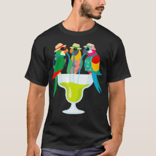 Margarita Parrots Funny Drinks Mama Halloween T-Shirt