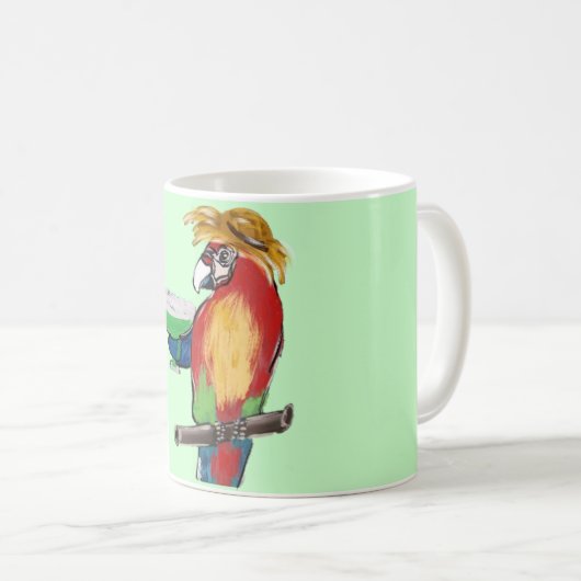 Margarita Parrots Kaffeetasse (VorderseiteRechts)