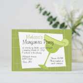 Margarita Party Einladung (Stehend Vorderseite)