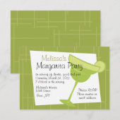 Margarita Party Einladung (Vorne/Hinten)