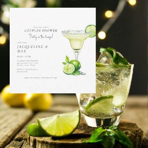 Margarita-Party-Paar-Quadrat-Hochzeitsdusche