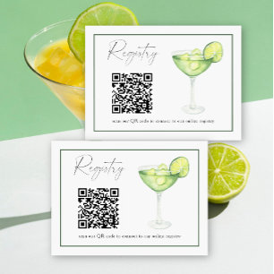 Margarita QR-Code-Junggesellinnenabschied-Registri Begleitkarte